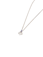 Zilveren ketting met blauwe edelsteen - Peacock Tail