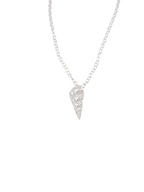 Silver necklace with shell - Echoes of the Sea