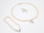 Akoya pearl necklace with silver shell - Echoes of the Sea
