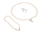 Akoya pearl necklace with silver shell - Echoes of the Sea