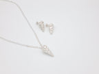 Silver necklace with shell - Echoes of the Sea