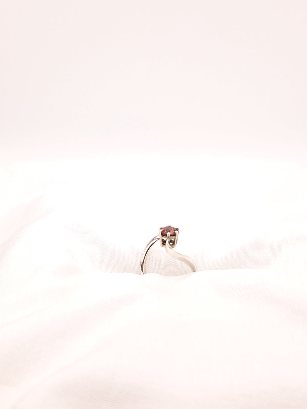 Silver Ring with Pink Tourmaline